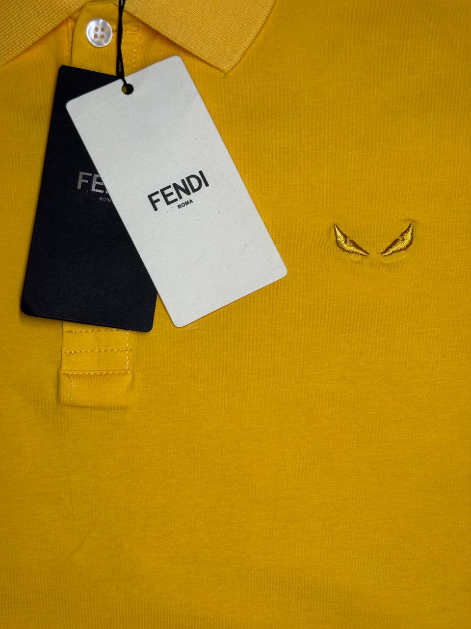 Camisa Tipo Fendi Premium Amarilla