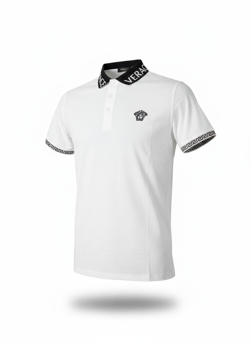 Camisa Tipo Versace Premium Blanca